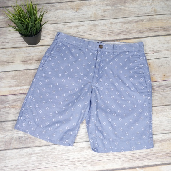 J. Crew Factory Other - J Crew Blue Horseshoe Gramercy Shorts Size 30W